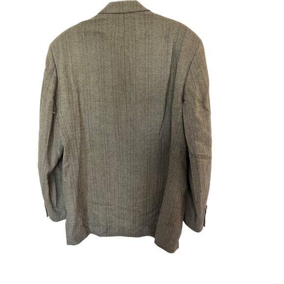 Dillards Mens Wool Blend Blazer with Brown Tweed Pattern SZ 44R - Picture 2 of 7